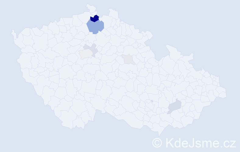 Příjmení: 'Ziml', počet výskytů 28 v celé ČR