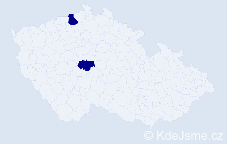 Příjmení: 'Triebel', počet výskytů 2 v celé ČR