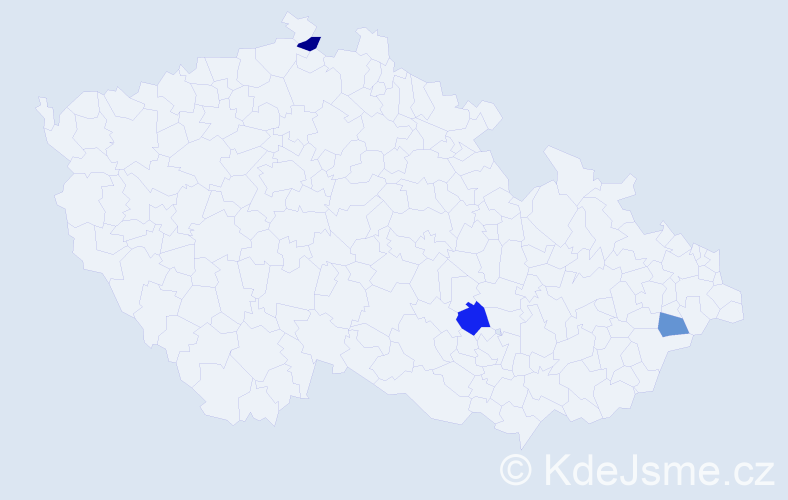 Příjmení: 'Liehrová', počet výskytů 8 v celé ČR