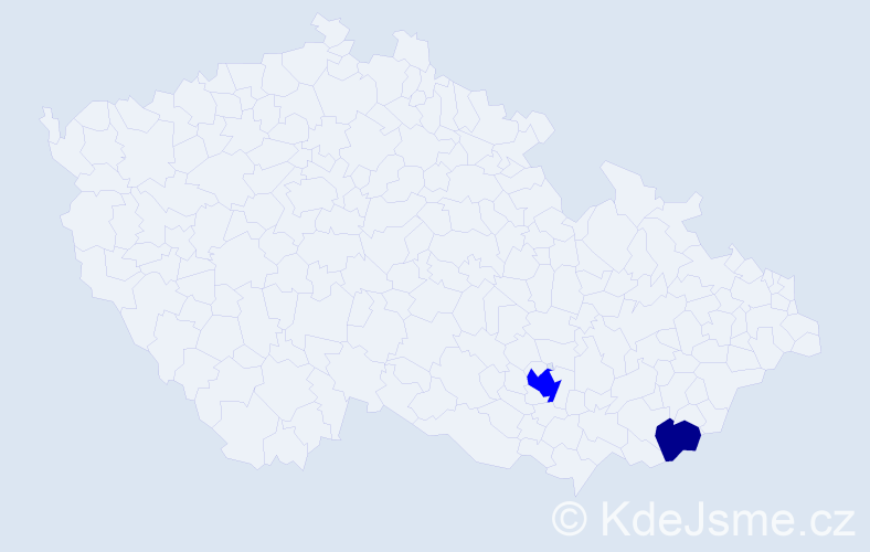 Příjmení: 'Arduini', počet výskytů 3 v celé ČR