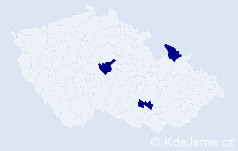 Příjmení: 'Halátová', počet výskytů 4 v celé ČR