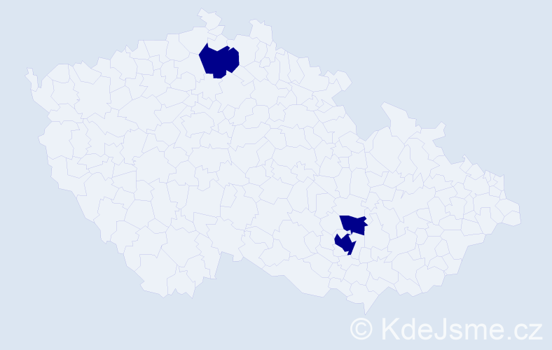 Příjmení: 'Nanjid', počet výskytů 3 v celé ČR