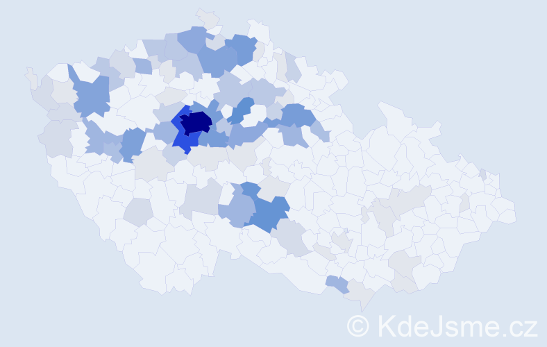 Příjmení: 'Hodačová', počet výskytů 314 v celé ČR