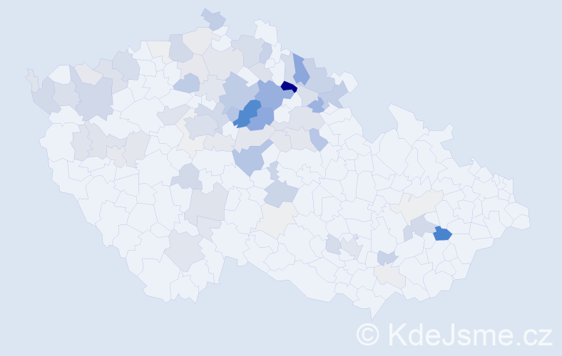 Příjmení: 'Dytrych', počet výskytů 351 v celé ČR