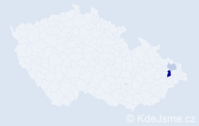 Příjmení: 'Renkal', počet výskytů 3 v celé ČR
