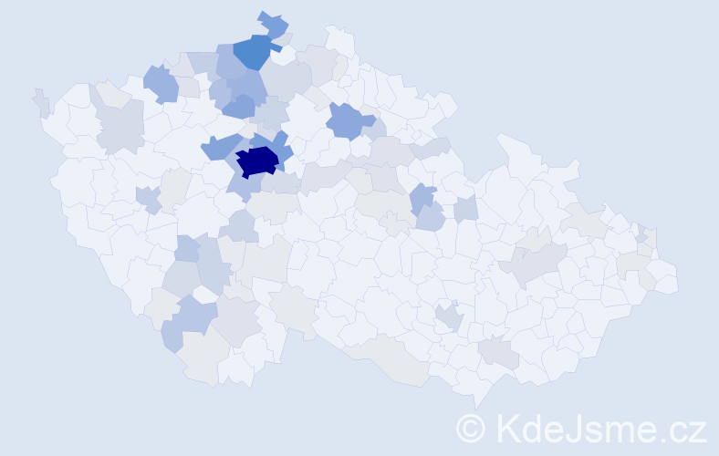 Příjmení: 'Barcalová', počet výskytů 310 v celé ČR