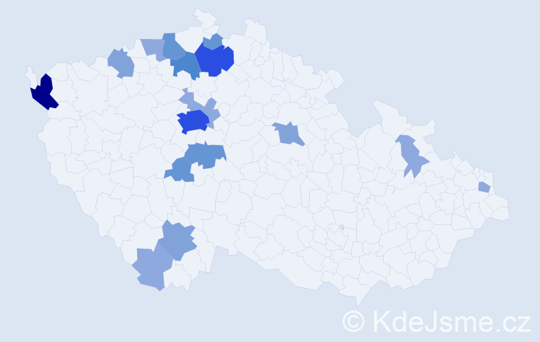 Příjmení: 'Stieranka', počet výskytů 46 v celé ČR
