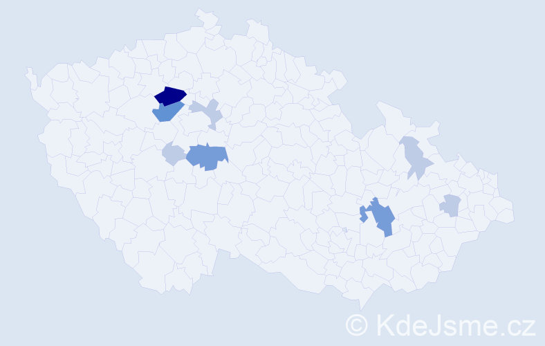 Příjmení: 'Szigeti', počet výskytů 24 v celé ČR