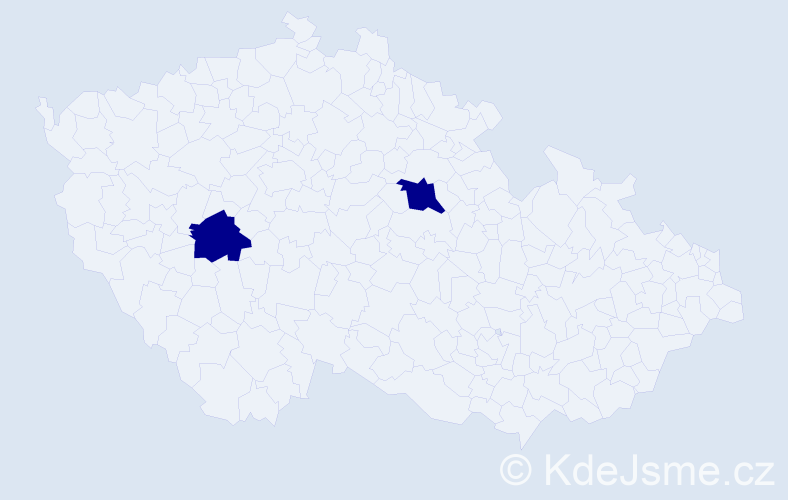 Příjmení: 'Počepcová', počet výskytů 8 v celé ČR