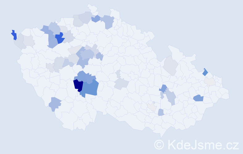 Příjmení: 'Hantáková', počet výskytů 112 v celé ČR