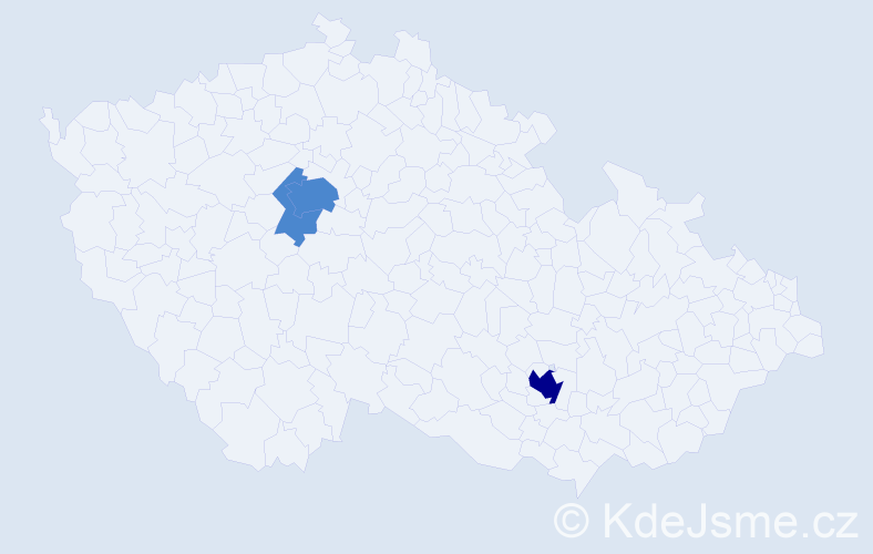 Příjmení: 'Kypson', počet výskytů 5 v celé ČR