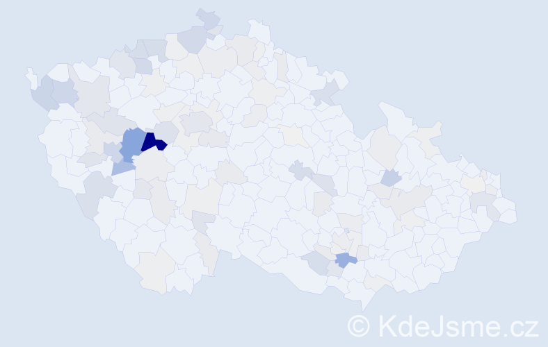 Příjmení: 'Ungrová', počet výskytů 370 v celé ČR