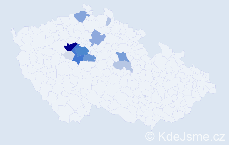 Příjmení: 'Řešátko', počet výskytů 57 v celé ČR