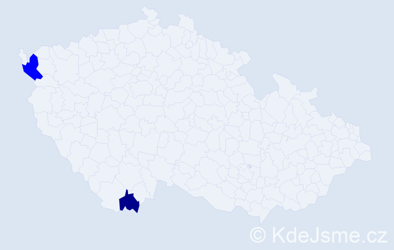 Příjmení: 'Peraus', počet výskytů 3 v celé ČR