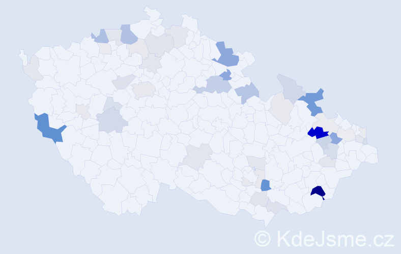 Příjmení: 'Anders', počet výskytů 141 v celé ČR