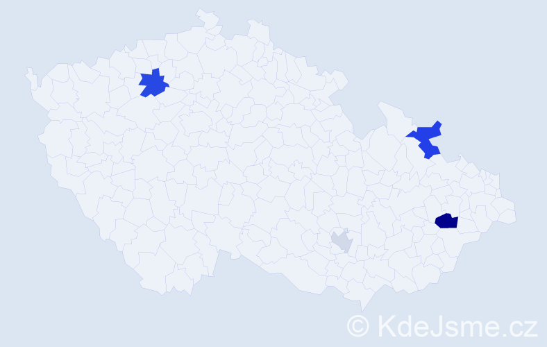 Příjmení: 'Baruch', počet výskytů 8 v celé ČR