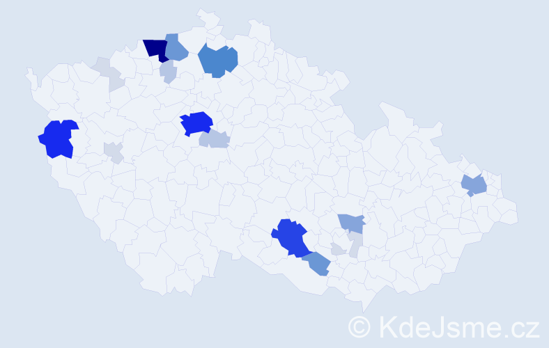 Příjmení: 'André', počet výskytů 87 v celé ČR