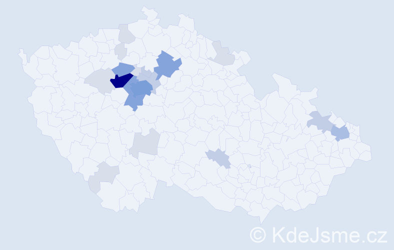 Příjmení: 'Fingerhutová', počet výskytů 60 v celé ČR