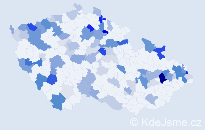 Příjmení: 'Fedor', počet výskytů 279 v celé ČR