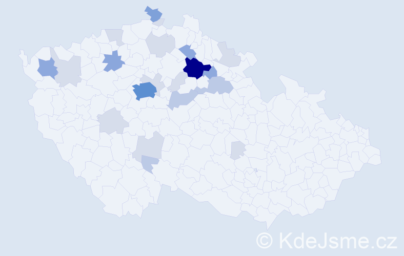 Příjmení: 'Rejhová', počet výskytů 61 v celé ČR