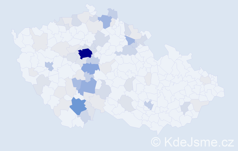 Příjmení: 'Čeňková', počet výskytů 219 v celé ČR