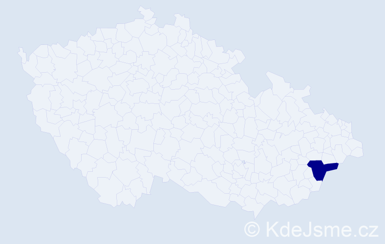 Příjmení: 'Achmedov', počet výskytů 1 v celé ČR