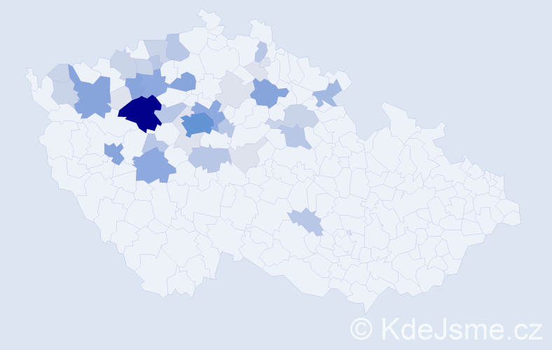 Příjmení: 'Bařtipánová', počet výskytů 130 v celé ČR