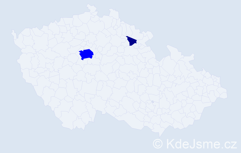 Příjmení: 'Chrolenko', počet výskytů 3 v celé ČR