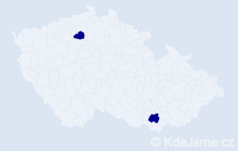 Příjmení: '"Novotná Svobodová"', počet výskytů 2 v celé ČR