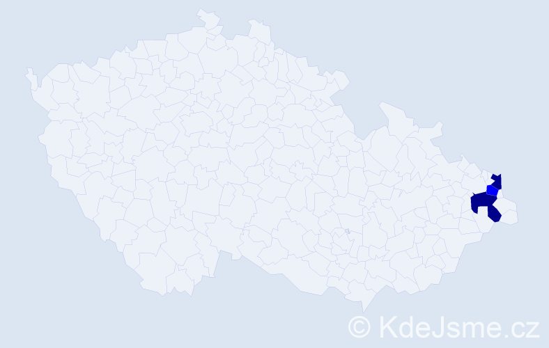 Příjmení: 'Łukoszová', počet výskytů 8 v celé ČR