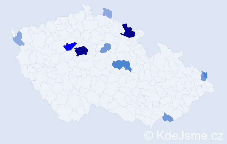 Příjmení: 'Kasák', počet výskytů 32 v celé ČR