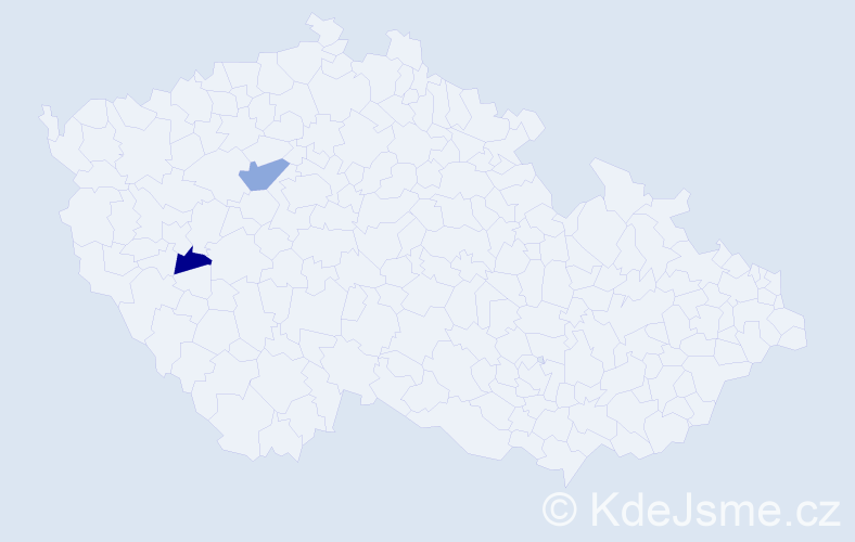 Příjmení: 'Mosr', počet výskytů 8 v celé ČR