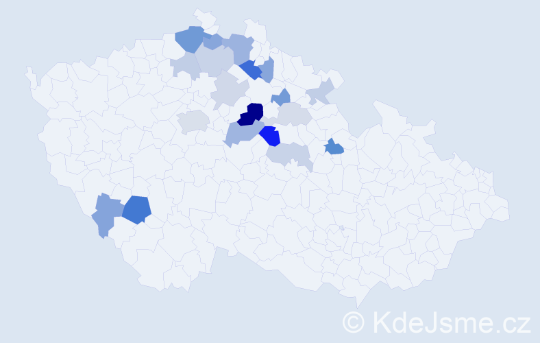 Příjmení: 'Semirádová', počet výskytů 41 v celé ČR