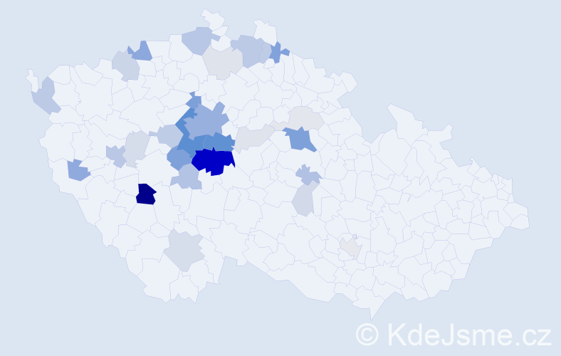 Příjmení: 'Troníčková', počet výskytů 145 v celé ČR