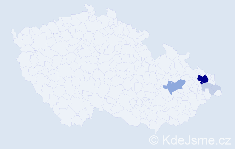 Příjmení: 'Brychlecová', počet výskytů 15 v celé ČR