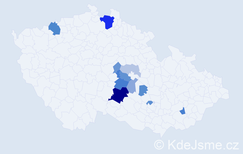 Příjmení: 'Heiland', počet výskytů 32 v celé ČR