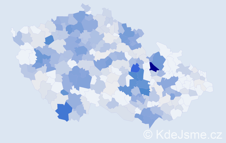 Příjmení: 'Švábová', počet výskytů 1294 v celé ČR