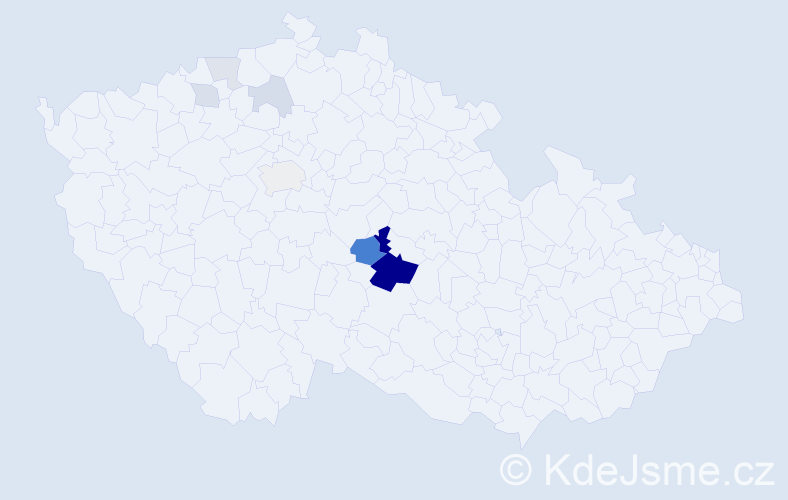 Příjmení: 'Čelanský', počet výskytů 22 v celé ČR