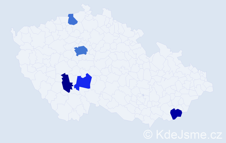 Příjmení: 'Kolesnichenko', počet výskytů 11 v celé ČR