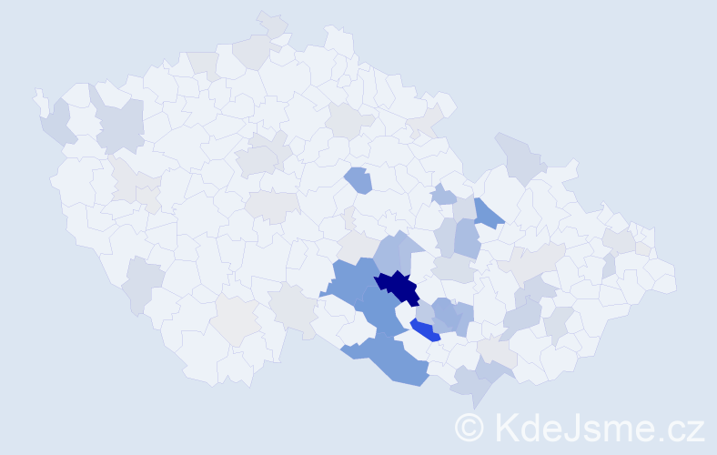 Příjmení: 'Střecha', počet výskytů 244 v celé ČR