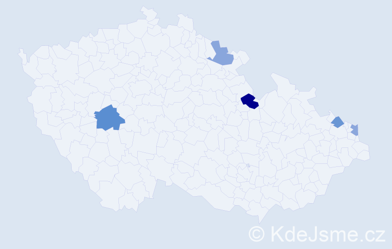 Příjmení: 'Stawarz', počet výskytů 7 v celé ČR