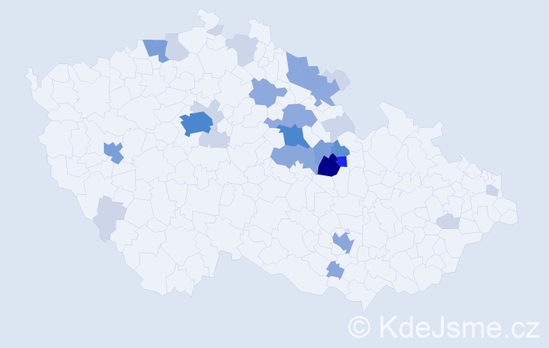 Příjmení: 'Limberský', počet výskytů 87 v celé ČR