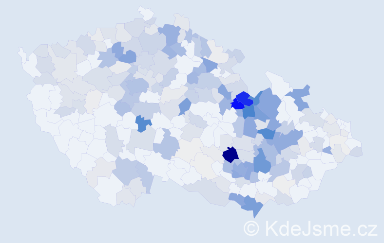 Příjmení: 'Suchomel', počet výskytů 997 v celé ČR