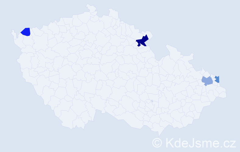 Příjmení: 'Trudičová', počet výskytů 14 v celé ČR