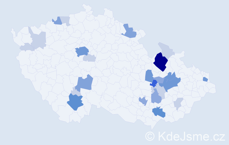 Příjmení: 'Aberle', počet výskytů 72 v celé ČR