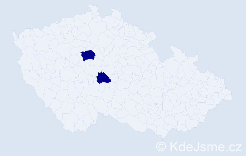 Příjmení: 'Nicolaides', počet výskytů 2 v celé ČR