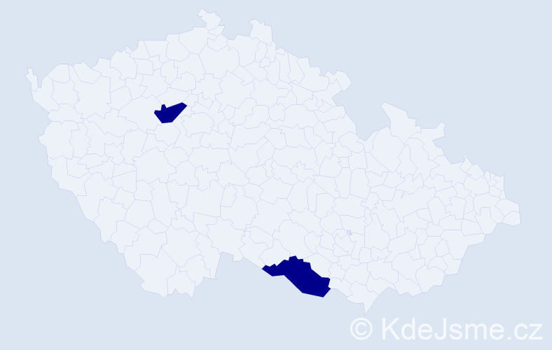 Příjmení: 'Ronzanyi', počet výskytů 2 v celé ČR