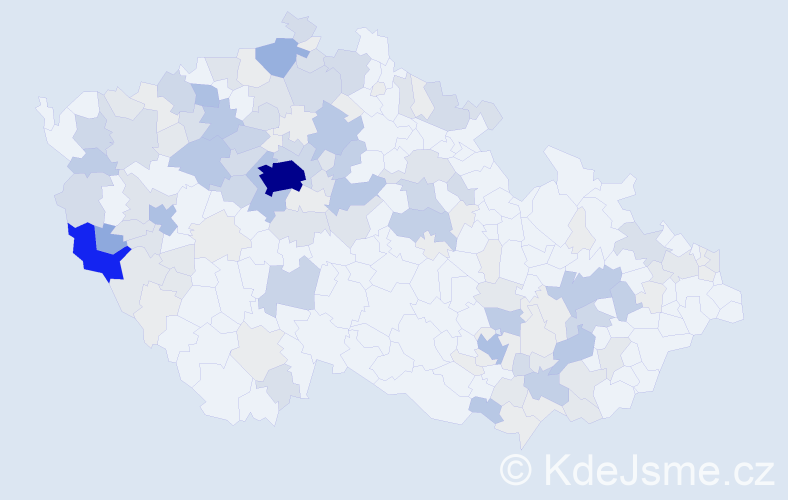 Příjmení: 'Ledvina', počet výskytů 562 v celé ČR
