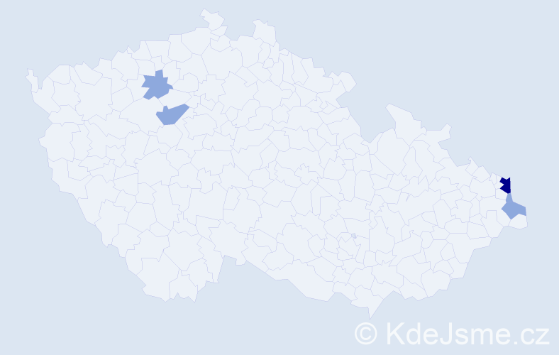 Příjmení: 'Lankoczová', počet výskytů 9 v celé ČR