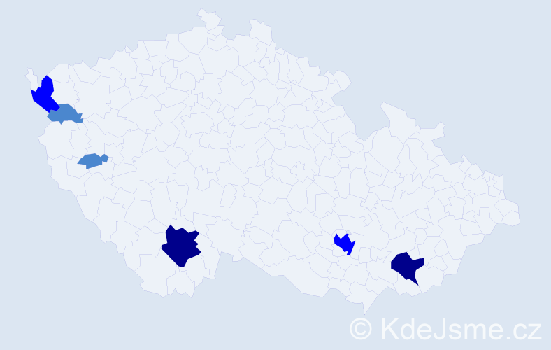 Příjmení: 'Magerstein', počet výskytů 12 v celé ČR